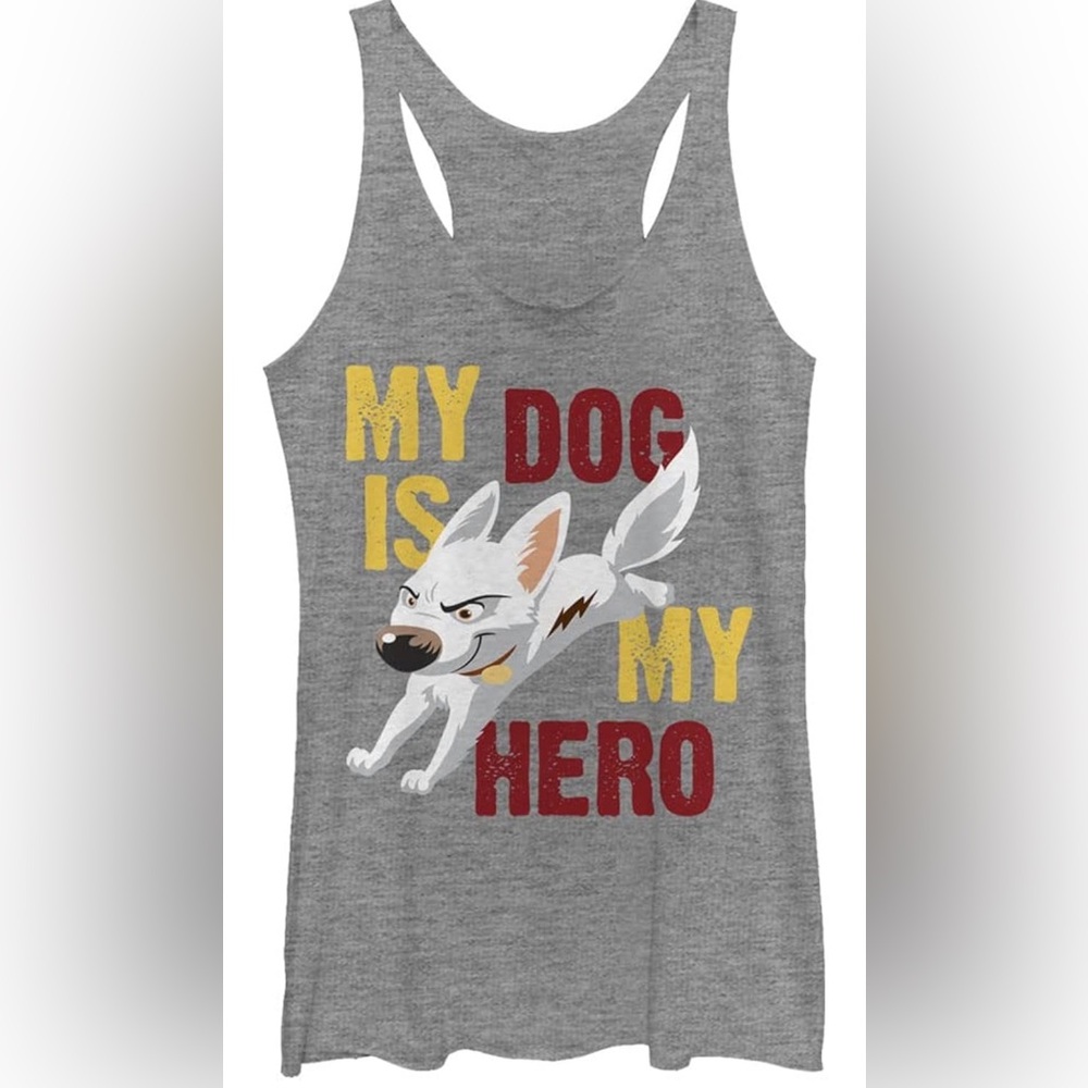 Disney Bolt Hero Dog Women's Racerback Tank Top size Small
